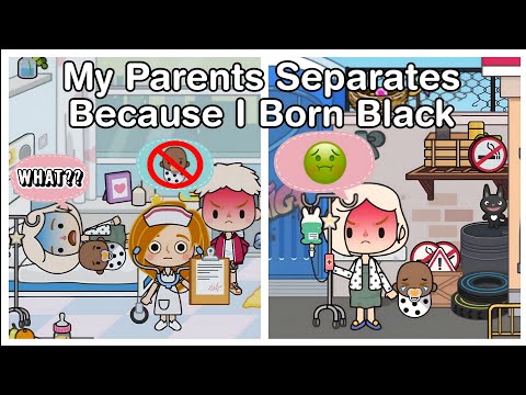 My Parents Separate Because I'm Born Black🍼👨‍👩‍👧💔 |Sad Story|Miga World Story|🍭Saraine Plays🍩