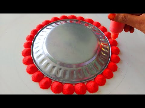 Beautiful Diwali Rangoli With Plate Trick | || इस दिवाली Plate से बनाये Diwali Rangoli Design 2024