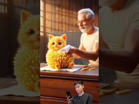 ๐ฑโ๏ธ๐French Fries Kitten Saved By A Giant Carrot Cat!!๐ #cat #animation #cattales