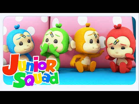 Lima Monyet Kecil Video Pembelajaran Dan Musik Prasekolah Untuk Anak-Anak