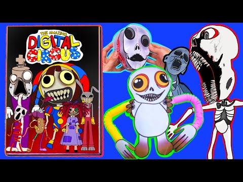 🎪MAKING THE AMAZING DIGITAL CIRCUS  EP3  STORY GAME BOOK +💀GOD'S ENGEL&👹EVIL POMNI SQUISHY PLAY(DIY)