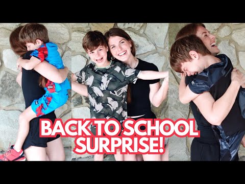 Surprising the boys with back to school clothes!!