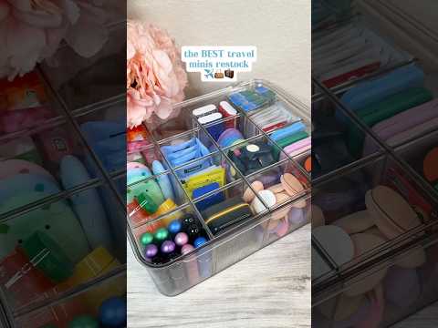 the ultimate best travel minis restock #asmr #asmrrestock #satisfying #amazonfinds #travelminis
