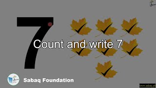 Count and write 7