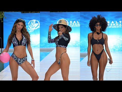 [4k60] 2024Salty Mermaid part.1 | 2024 Miami Swim Week D.C | Vertical slow motion