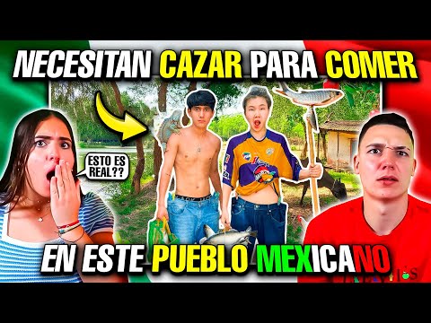 En ESTE PUEBLO MEXICANO NECESITAN CAZAR para PODER COMER😱🇲🇽 MIS SOBRINOS REACCIONAN🇪🇦 #reaccion