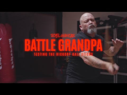 Battle Grandpa SMASH Tests Hickory Kali Sticks