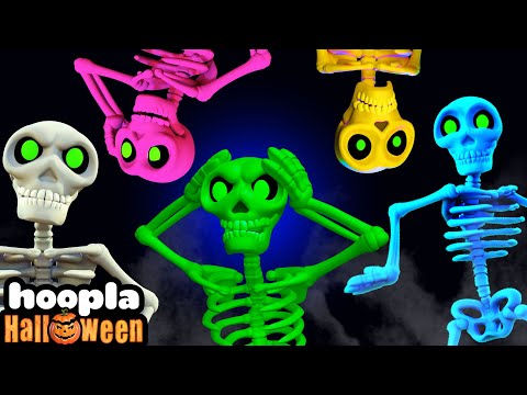 5 Silly Skeletons Went Out One Day | 3D Songs For Kids | Hoopla Halloween