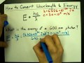 Photon Energy and Wavelength Conversion