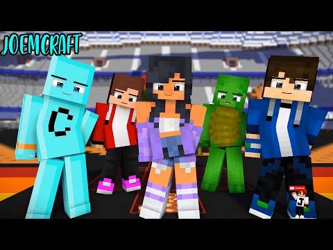 CRAFTEE, APHMAU, EYSTREEM, MAIZEN | GOMYGOMY DANCE | SHUFFLE DANCE | HEROTONIGHT Minecraft Animation