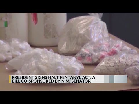YouTube video thumbnail: President Trump Signs Fentanyl Crackdown Bill co-Sponsored by New Mexico Senator