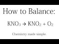 Balancing Chemical Equations Strategies