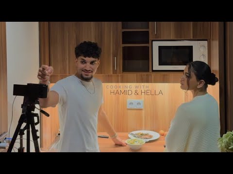 Hella & Hamid cooking together 👩🏽‍🍳