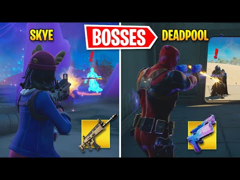 I Eliminated ALL Bosses As DIFFERENT Bosses In Fortnite