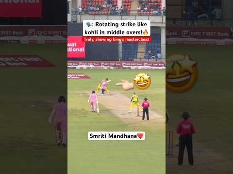 SMRITI MANDHANA REFLECTS VIRAT KOHLI’S LEGACY IN MIDDLE OVERS 🔥😍 #smritimandhana #viratkohli #cwc
