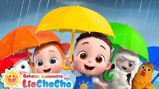 Bayi Hewan Bermain di Hujan | Lagu Hari Hujan☔| Lagu Anak-anak | LiaChaCha Bahasa Indonesia