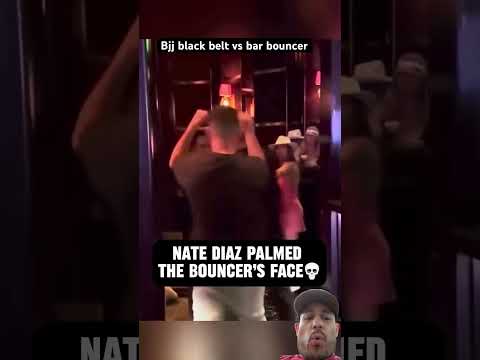 Nate diaz vs bar bouncer : street mma #mma #bjj #fight #gym #fitness #selfdefense #motivation