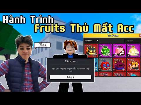 Hidding Trở Lại Blox Fruits Với Fruits Thủ Mất Acc #roblox #bloxfruits #bloxfruit