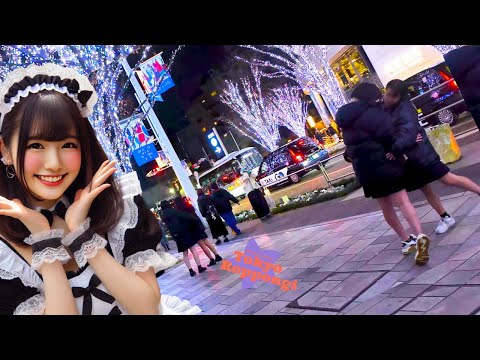 Tokyo Roppongi🐶Night Christmas♪💖4K non-stop 1 hour