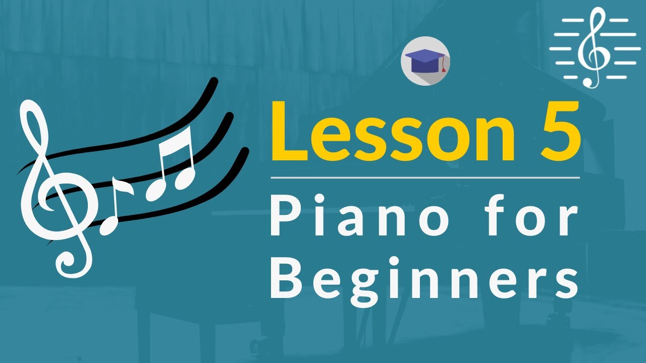 Online Piano Course for Beginners: Lesson 5 - The Notes C, D & E in Treble Clef
