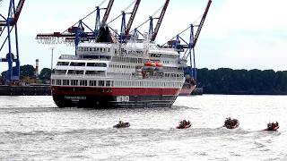 MS Finnmarken Hurtigruten / Kurs Esbjerg (Dänemark)  / Hamburg 21.08.2026