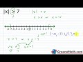 Solving Absolute Value Inequalities