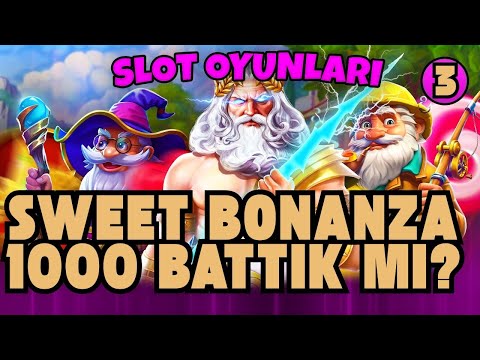 SLOT OYUNLARI 🍭 SWEET BONANZA 1000 BATTIK MI ÇIKTIK MI?