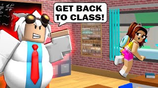 I Had To *ESCAPE* My SCHOOL But The Teacher Tried To STOP Me!! (Roblox)