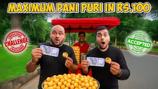 Who Gets Maximum Pani Puri in 100 Rupees Challenge | 100 Rupees Golgappa Challenge | Viwa Food World
