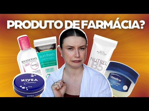 Quais cosméticos de farmácia a Esteticista usa?