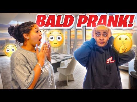 I CUT ALL MY HAIR OFF IM BALD 🧑‍🦲 🫢 PRANK GONE WRONG