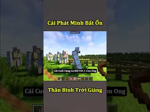 Ý Tưởng Thiên Tài - Thần Binh Trời Giáng Trong Minecraft 🤣 #shorts