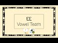 Exploring the EE Vowel Team in Phonics
