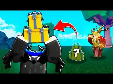 Opening 100 Admin Holiday Gifts STOLEN From An Admin | Blox Fruits