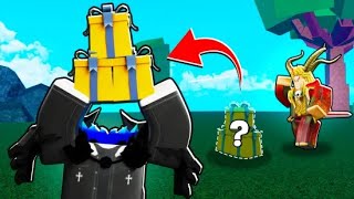 Opening 100 Admin Holiday Gifts STOLEN From An Admin | Blox Fruits
