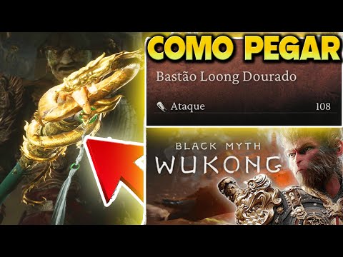 Como CONSEGUIR A ARMA SECRETA Do BLACK MYTH WUKONG! Bastão Loong Dourado Simples e Fácil.