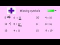 Missing Symbols and Basic Operations