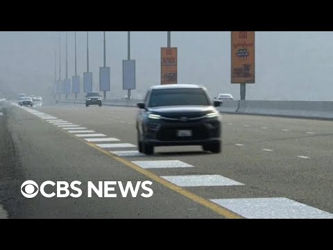 YouTube video thumbnail: Cars Recreate Beethoven's "Ode to Joy" Near Dubai