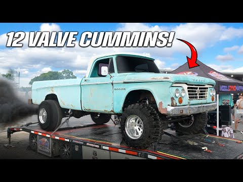 12V Cummins Swapped D100 Hits The DYNO!! How Much HP!?!?