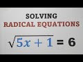 Understanding Radical Equations