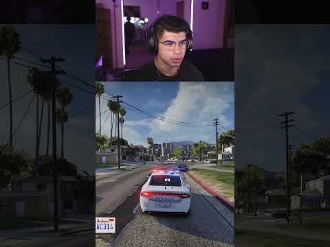 Fleeing suspect does 70 through mirror park... #shorts #lspdfr #gta5