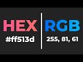 Hexadecimal and RGB Color Systems