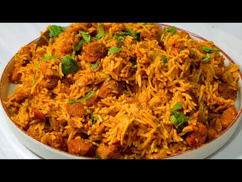 सिर्फ 10 मिनट में बनाएं एकदम चटपटा सोया मसाला पुलाव कढ़ाई मे | Easy Lunch Idea | Pulao Recipe