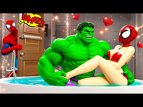 Hulk x Spider Man Love Story vs Poor Pregnant Girl in Granny House! | Funny Horror Animation