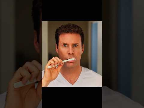 Brushing his teeth made him crazy😳