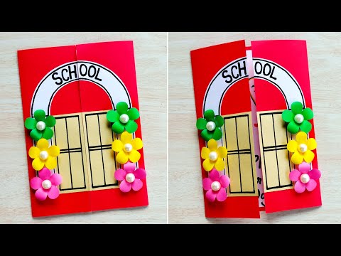 Happy teacher's day greeting card handmade || DIY Teacher's day pop-up card ideas