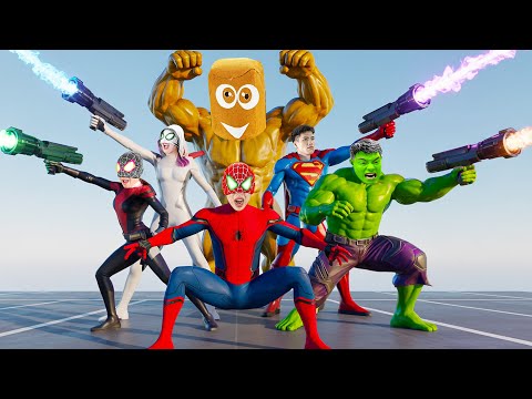 SpiderMan Team VS GIANT MONSTER – Can They Save the Earth?💥 |Spider-Man: Into The Spider-Verse 2025