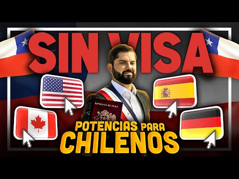 Los 11 países POTENCIAS que NO EXIGEN VISA a CHILE