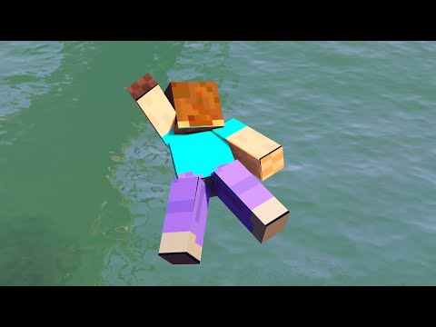 GTA 5 Ragdolls Water MINECRAFT STEVE ep.13 (Euphoria physics)