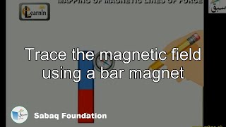 Trace the magnetic field using a bar magnet